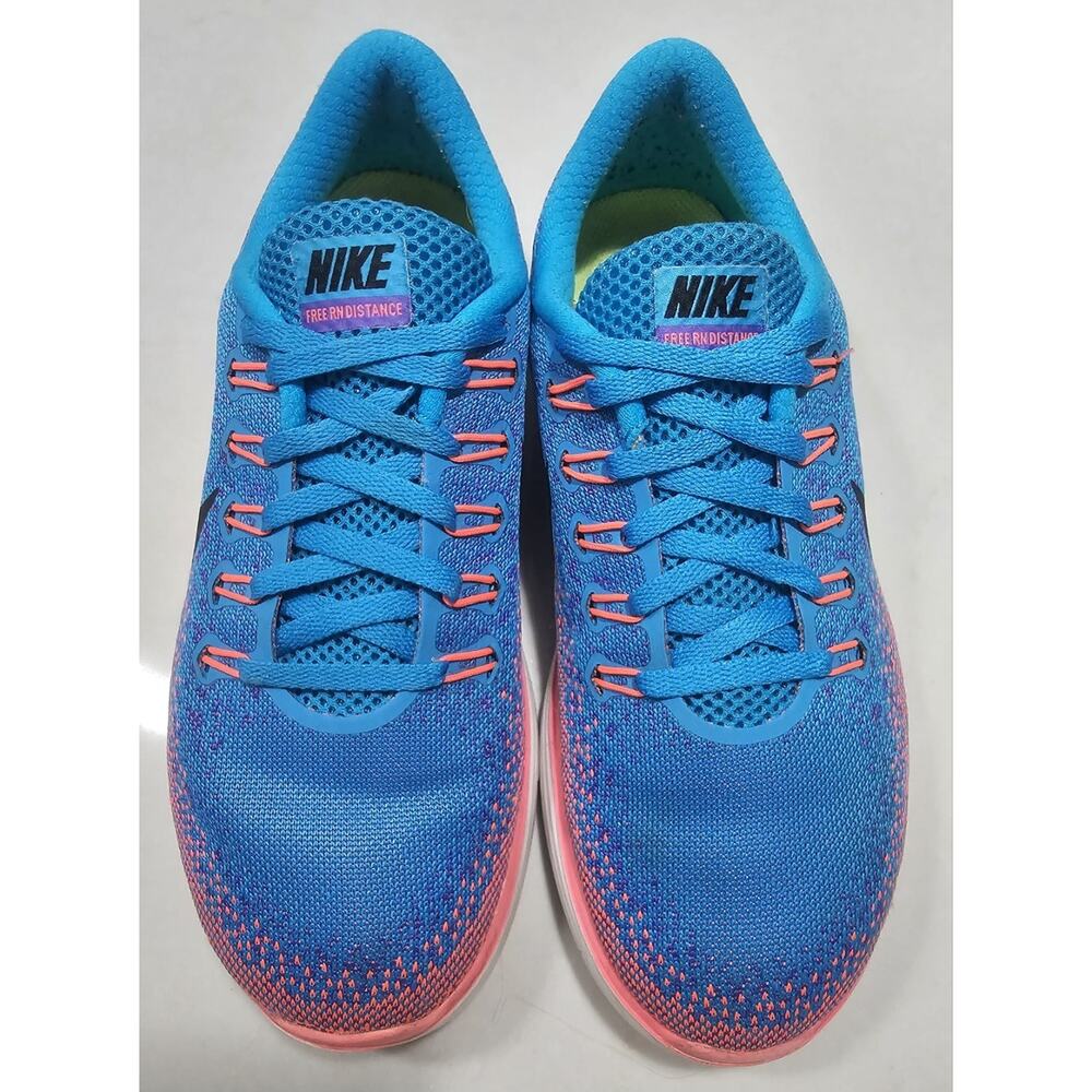 Nike Free RN Distance Women’s Running Shoes Blue Pink Sneakers US 7.5 EU 38.5 82